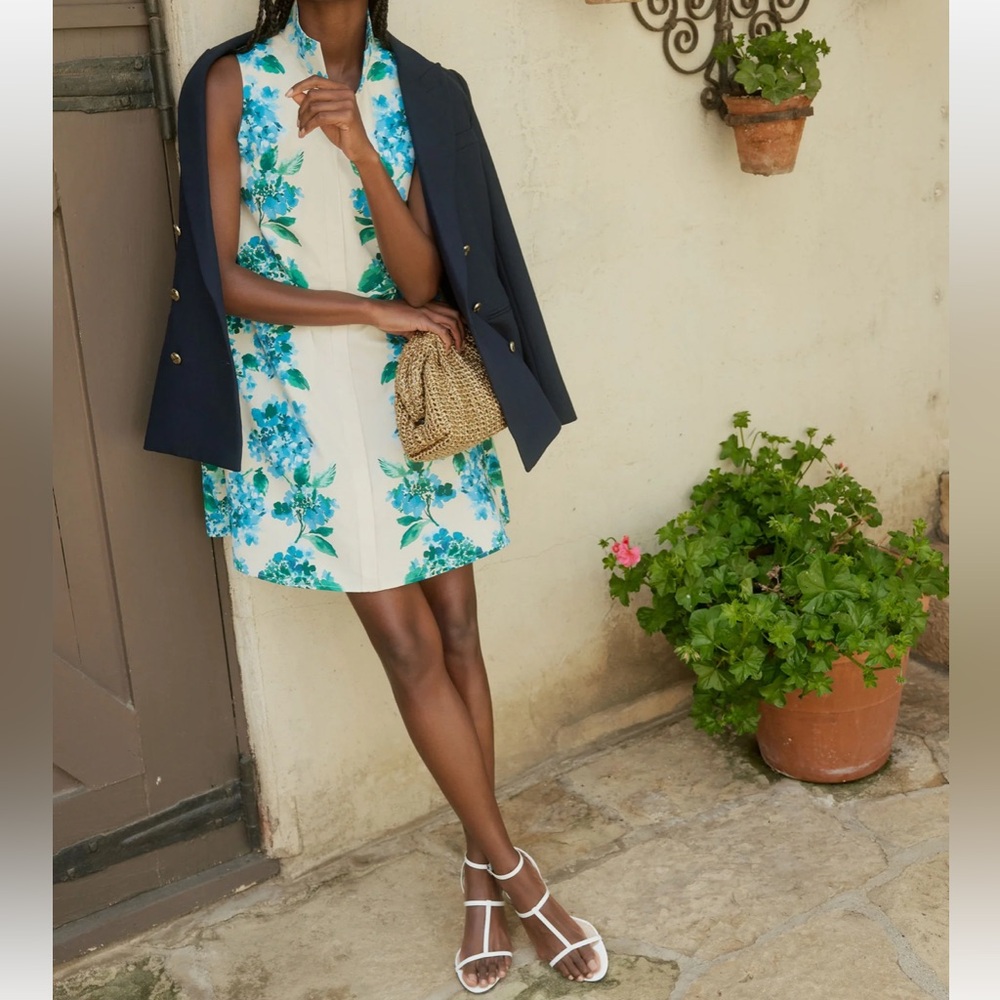 Tuckernuck Water's Edge Hydrangea Sleeveless Charlie Dress - Picture 10 of 15